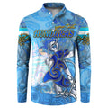 Ocean Spirit of Honduras Button Sweatshirt Anchored in Honduran Pride - Aussie Hoodie