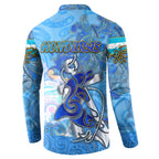 Ocean Spirit of Honduras Button Sweatshirt Anchored in Honduran Pride - Aussie Hoodie
