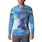 Ocean Spirit of Honduras Button Sweatshirt Anchored in Honduran Pride - Aussie Hoodie