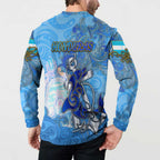 Ocean Spirit of Honduras Button Sweatshirt Anchored in Honduran Pride - Aussie Hoodie