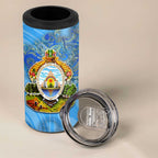 Ocean Spirit of Honduras 4 in 1 Can Cooler Tumbler Anchored in Honduran Pride - Aussie Hoodie