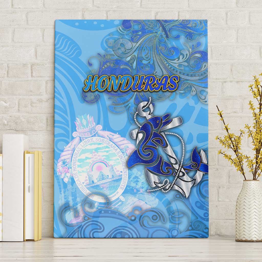 Ocean Spirit of Honduras Canvas Wall Art Anchored in Honduran Pride - Aussie Hoodie