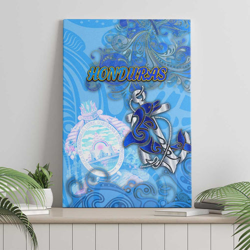 Ocean Spirit of Honduras Canvas Wall Art Anchored in Honduran Pride - Aussie Hoodie
