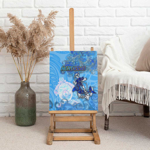 Ocean Spirit of Honduras Canvas Wall Art Anchored in Honduran Pride - Aussie Hoodie