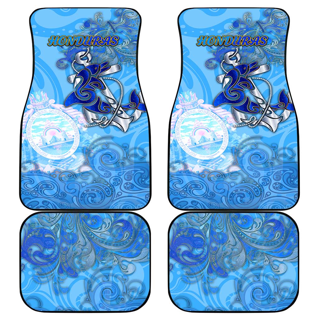 Ocean Spirit of Honduras Car Mats Anchored in Honduran Pride - Aussie Hoodie
