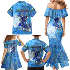 Ocean Spirit of Honduras Family Matching Mermaid Dress and Hawaiian Shirt Anchored in Honduran Pride - Aussie Hoodie