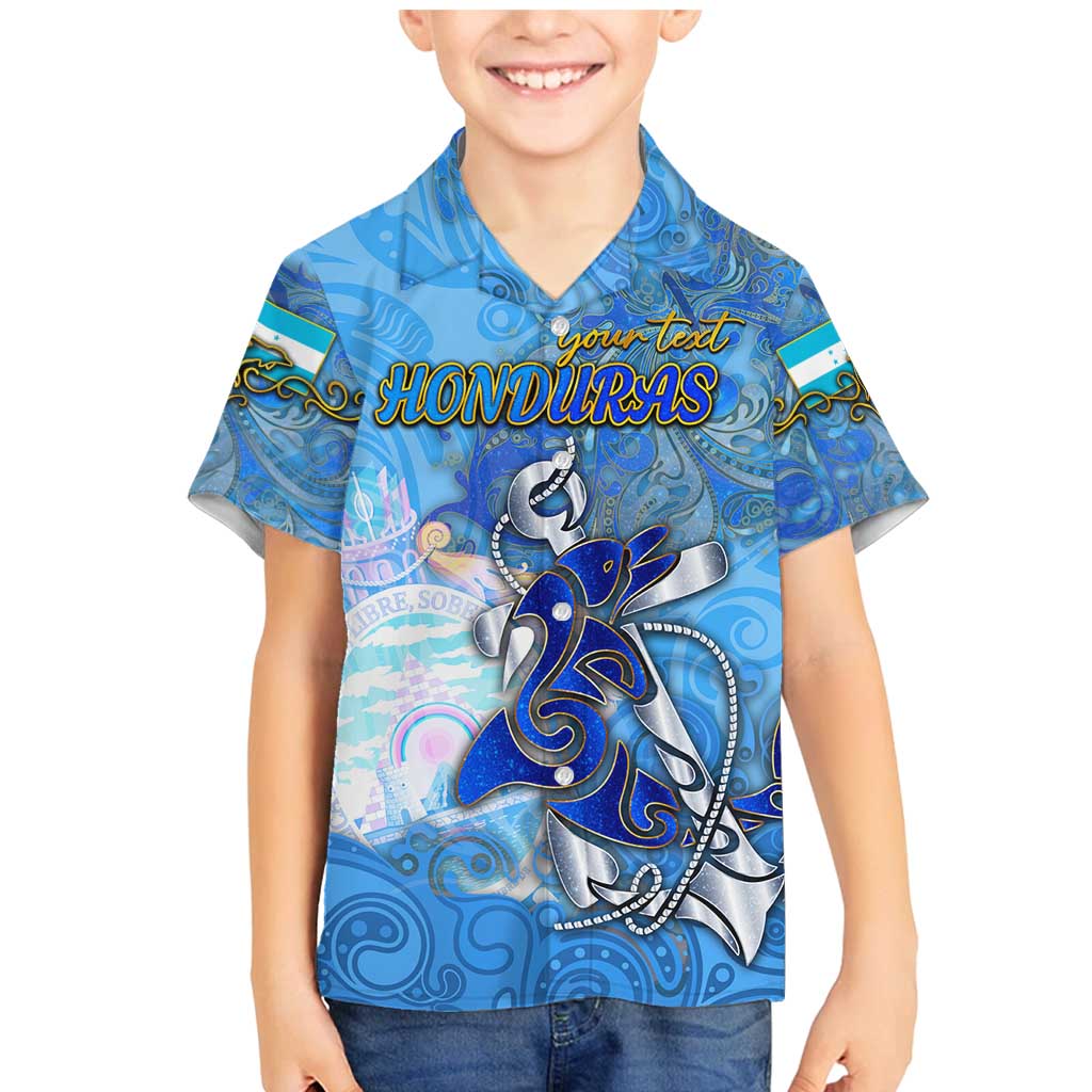 Ocean Spirit of Honduras Family Matching Mermaid Dress and Hawaiian Shirt Anchored in Honduran Pride - Aussie Hoodie