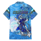 Ocean Spirit of Honduras Family Matching Off Shoulder Maxi Dress and Hawaiian Shirt Anchored in Honduran Pride - Aussie Hoodie