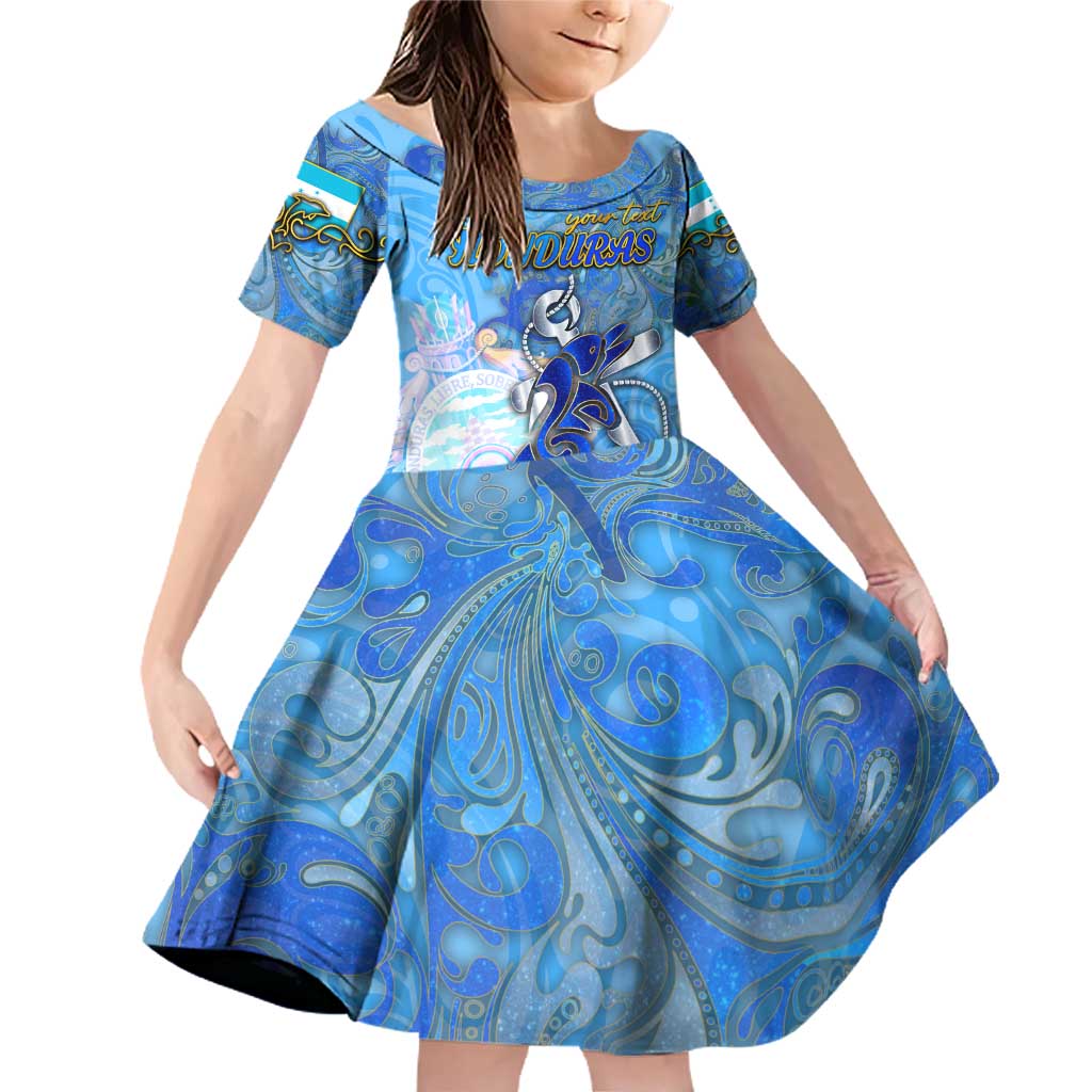 Ocean Spirit of Honduras Family Matching Off Shoulder Short Dress and Hawaiian Shirt Anchored in Honduran Pride - Aussie Hoodie