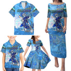 Ocean Spirit of Honduras Family Matching Puletasi and Hawaiian Shirt Anchored in Honduran Pride - Aussie Hoodie