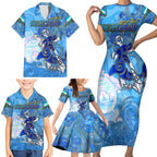 Ocean Spirit of Honduras Family Matching Short Sleeve Bodycon Dress and Hawaiian Shirt Anchored in Honduran Pride - Aussie Hoodie