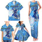 Ocean Spirit of Honduras Family Matching Tank Maxi Dress and Hawaiian Shirt Anchored in Honduran Pride - Aussie Hoodie