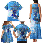 Ocean Spirit of Honduras Family Matching Tank Maxi Dress and Hawaiian Shirt Anchored in Honduran Pride - Aussie Hoodie