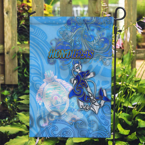 Ocean Spirit of Honduras Garden Flag Anchored in Honduran Pride - Aussie Hoodie