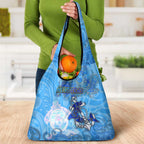 Ocean Spirit of Honduras Grocery Bag Anchored in Honduran Pride - Aussie Hoodie