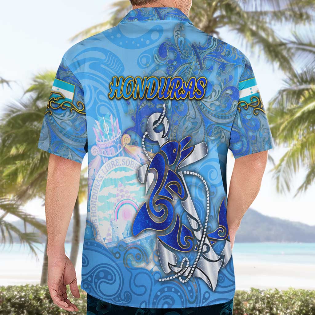 Ocean Spirit of Honduras Hawaiian Shirt Anchored in Honduran Pride - Aussie Hoodie