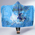 Ocean Spirit of Honduras Hooded Blanket Anchored in Honduran Pride - Aussie Hoodie