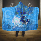 Ocean Spirit of Honduras Hooded Blanket Anchored in Honduran Pride - Aussie Hoodie