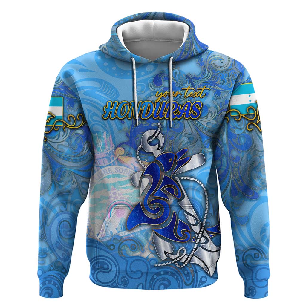 Ocean Spirit of Honduras Hoodie Anchored in Honduran Pride - Aussie Hoodie