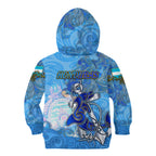 Ocean Spirit of Honduras Kid Hoodie Anchored in Honduran Pride - Aussie Hoodie