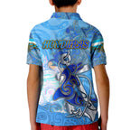 Ocean Spirit of Honduras Kid Polo Shirt Anchored in Honduran Pride - Aussie Hoodie