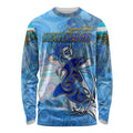 Ocean Spirit of Honduras Long Sleeve Shirt Anchored in Honduran Pride - Aussie Hoodie