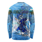 Ocean Spirit of Honduras Long Sleeve Shirt Anchored in Honduran Pride - Aussie Hoodie