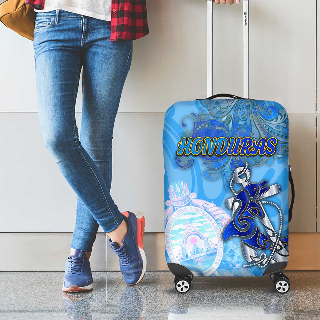 Ocean Spirit of Honduras Luggage Cover Anchored in Honduran Pride - Aussie Hoodie