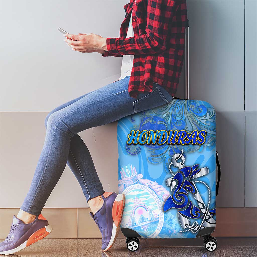 Ocean Spirit of Honduras Luggage Cover Anchored in Honduran Pride - Aussie Hoodie