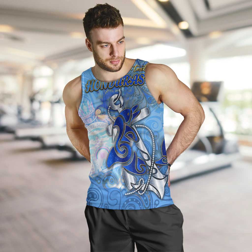 Ocean Spirit of Honduras Men Tank Top Anchored in Honduran Pride - Aussie Hoodie