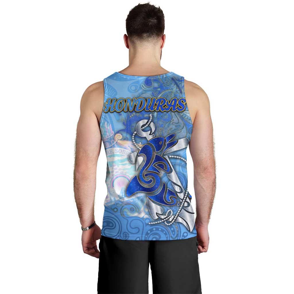 Ocean Spirit of Honduras Men Tank Top Anchored in Honduran Pride - Aussie Hoodie