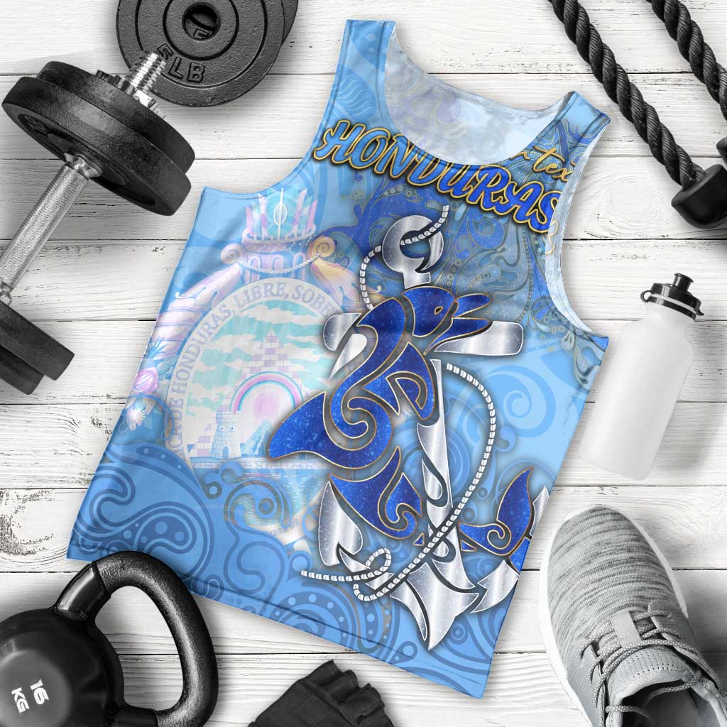 Ocean Spirit of Honduras Men Tank Top Anchored in Honduran Pride - Aussie Hoodie