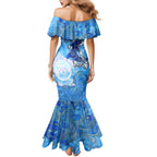 Ocean Spirit of Honduras Mermaid Dress Anchored in Honduran Pride - Aussie Hoodie