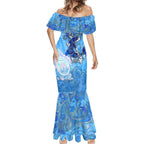 Ocean Spirit of Honduras Mermaid Dress Anchored in Honduran Pride - Aussie Hoodie