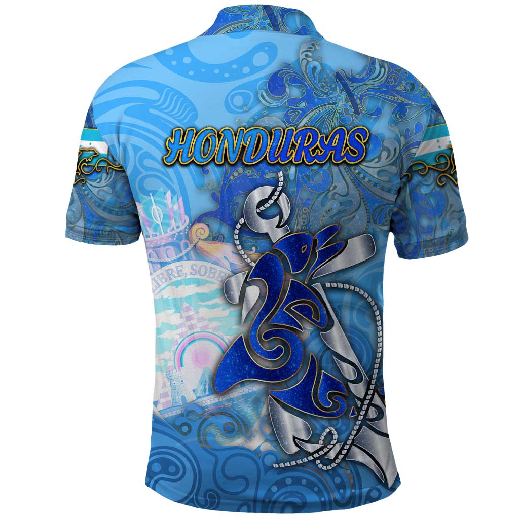 Ocean Spirit of Honduras Polo Shirt Anchored in Honduran Pride - Aussie Hoodie