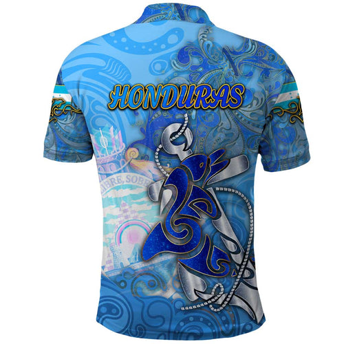 Ocean Spirit of Honduras Polo Shirt Anchored in Honduran Pride - Aussie Hoodie
