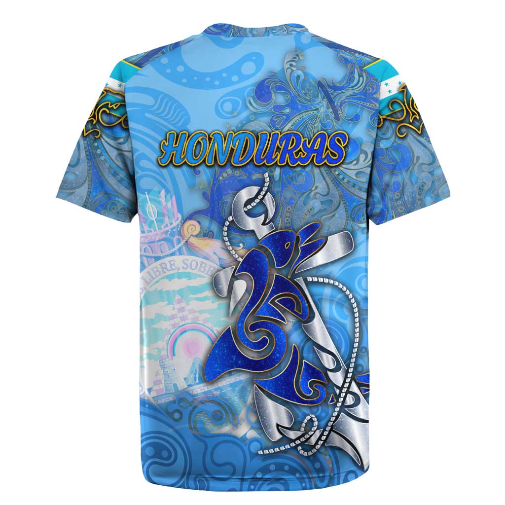 Ocean Spirit of Honduras Rugby Jersey Anchored in Honduran Pride - Aussie Hoodie