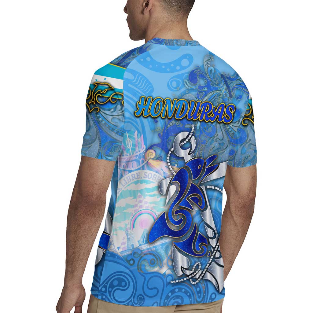 Ocean Spirit of Honduras Rugby Jersey Anchored in Honduran Pride - Aussie Hoodie