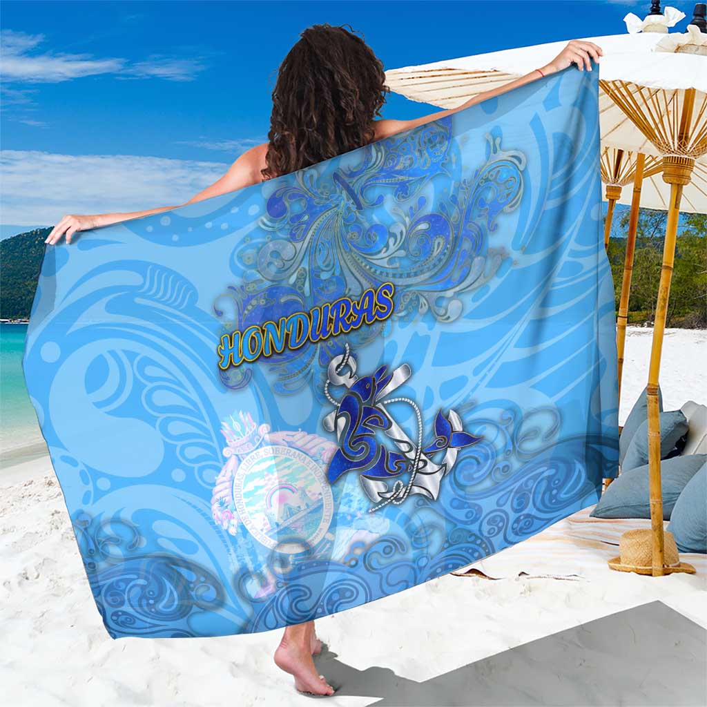 Ocean Spirit of Honduras Sarong Anchored in Honduran Pride - Aussie Hoodie