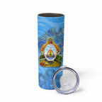 Ocean Spirit of Honduras Skinny Tumbler Anchored in Honduran Pride - Aussie Hoodie