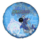 Ocean Spirit of Honduras Spare Tire Cover Anchored in Honduran Pride - Aussie Hoodie