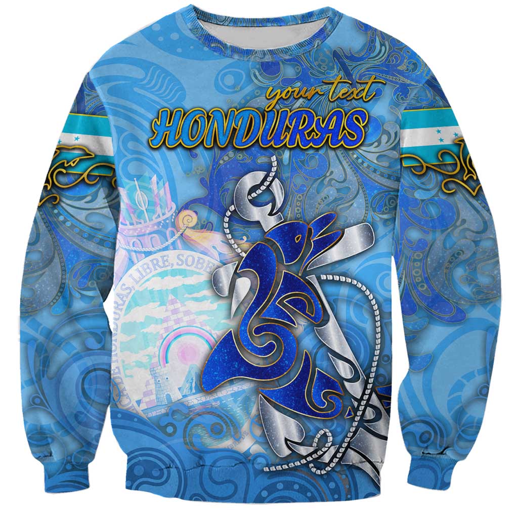 Ocean Spirit of Honduras Sweatshirt Anchored in Honduran Pride - Aussie Hoodie