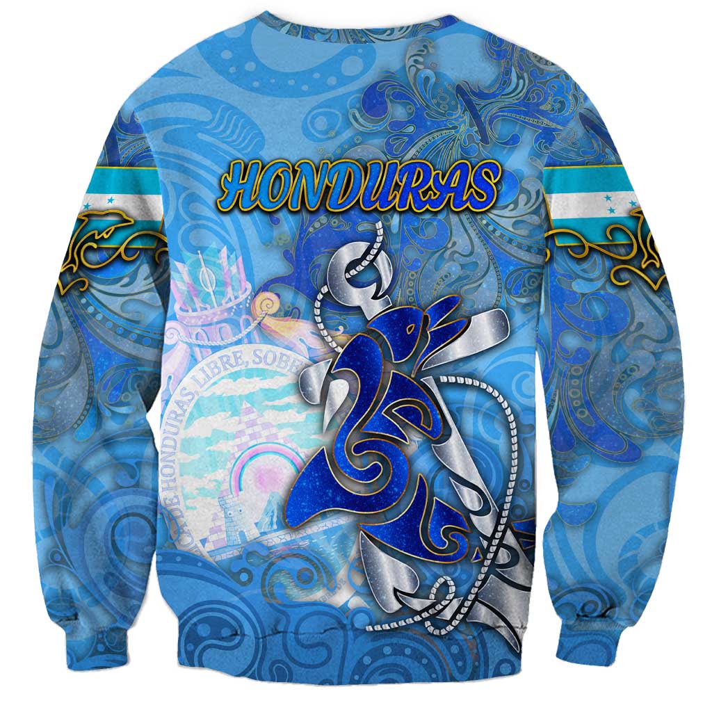 Ocean Spirit of Honduras Sweatshirt Anchored in Honduran Pride - Aussie Hoodie