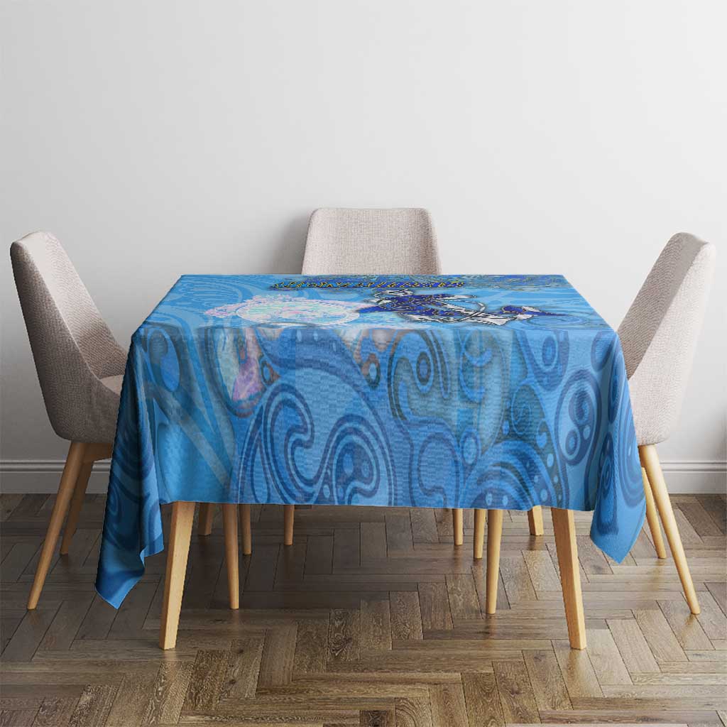 Ocean Spirit of Honduras Tablecloth Anchored in Honduran Pride - Aussie Hoodie