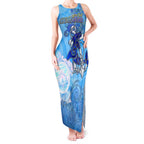 Ocean Spirit of Honduras Tank Maxi Dress Anchored in Honduran Pride - Aussie Hoodie