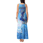 Ocean Spirit of Honduras Tank Maxi Dress Anchored in Honduran Pride - Aussie Hoodie