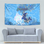 Ocean Spirit of Honduras Tapestry Anchored in Honduran Pride - Aussie Hoodie