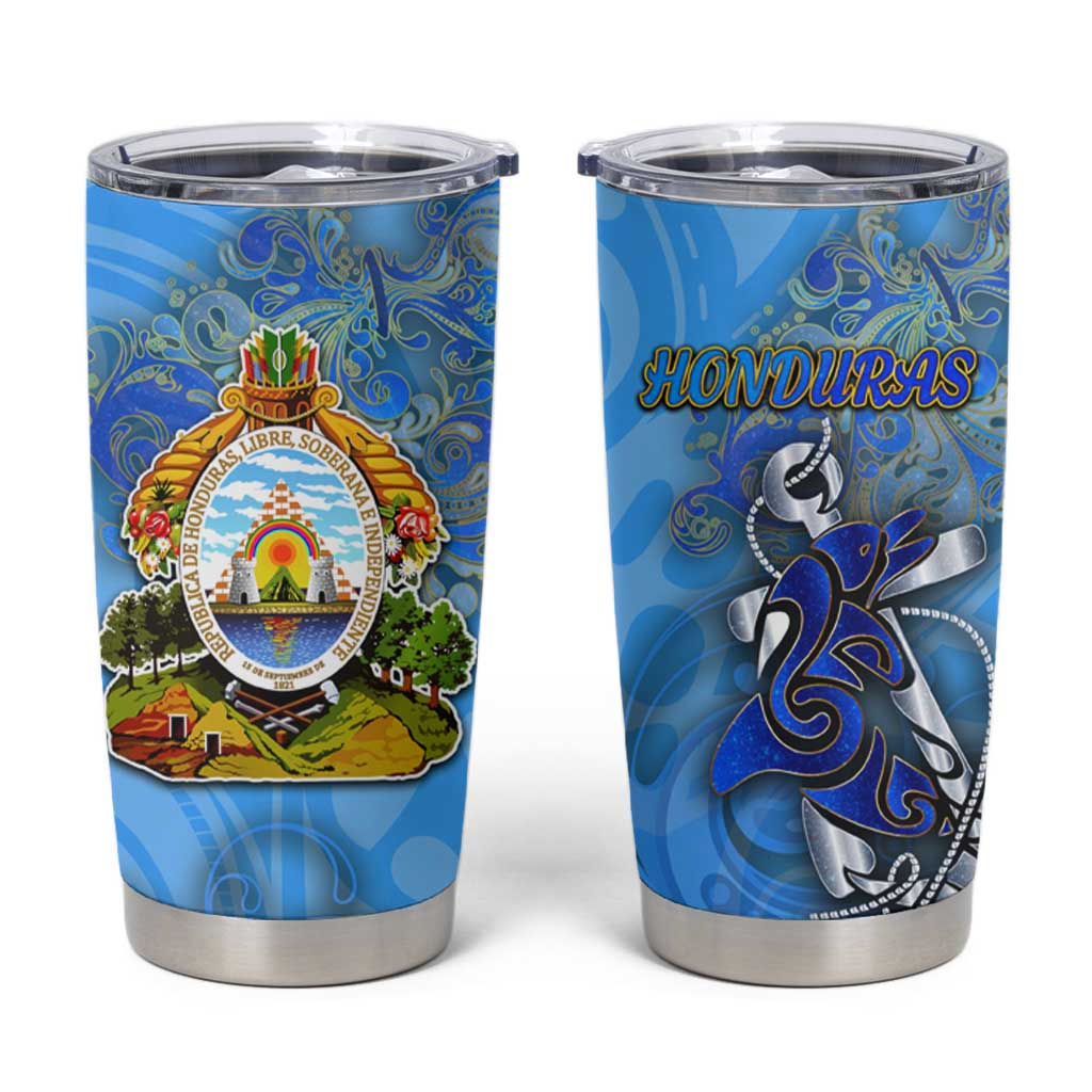 Ocean Spirit of Honduras Tumbler Cup Anchored in Honduran Pride - Aussie Hoodie
