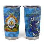 Ocean Spirit of Honduras Tumbler Cup Anchored in Honduran Pride - Aussie Hoodie