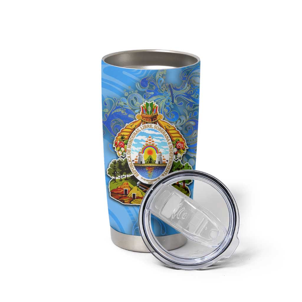 Ocean Spirit of Honduras Tumbler Cup Anchored in Honduran Pride - Aussie Hoodie
